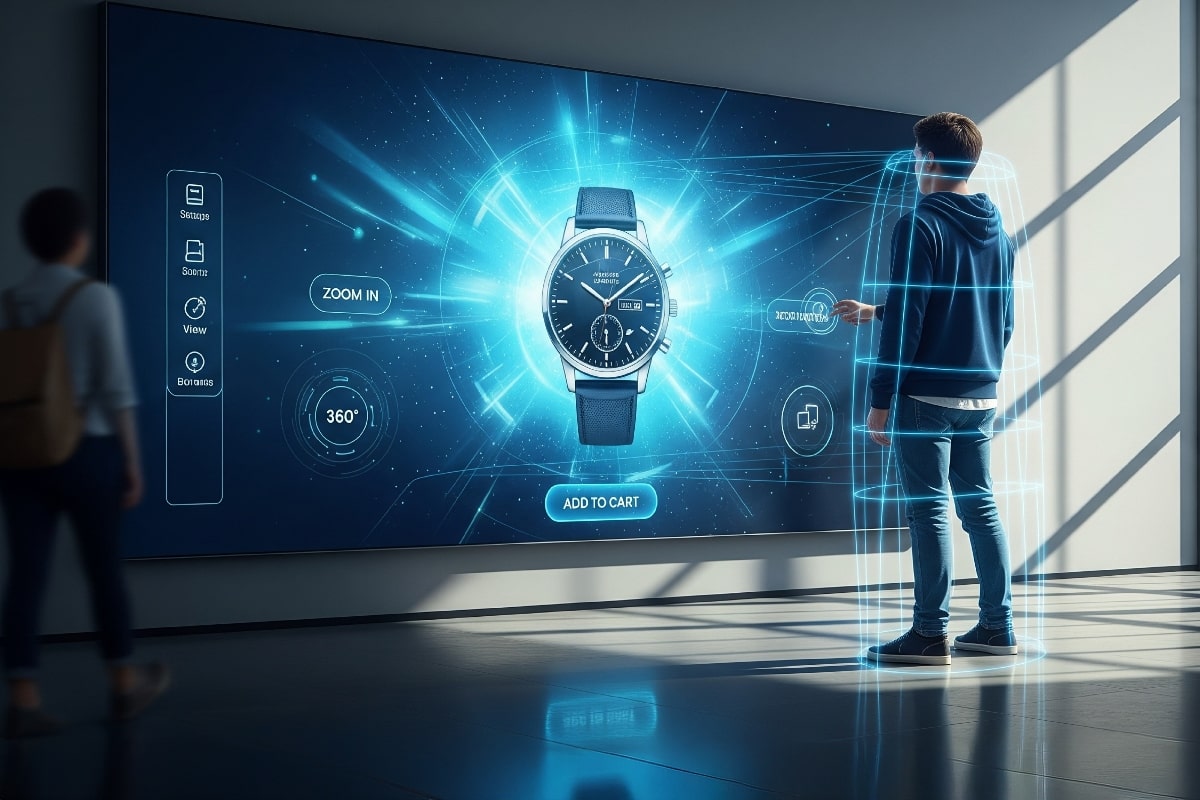 Promotion Digital Signage with Sensor