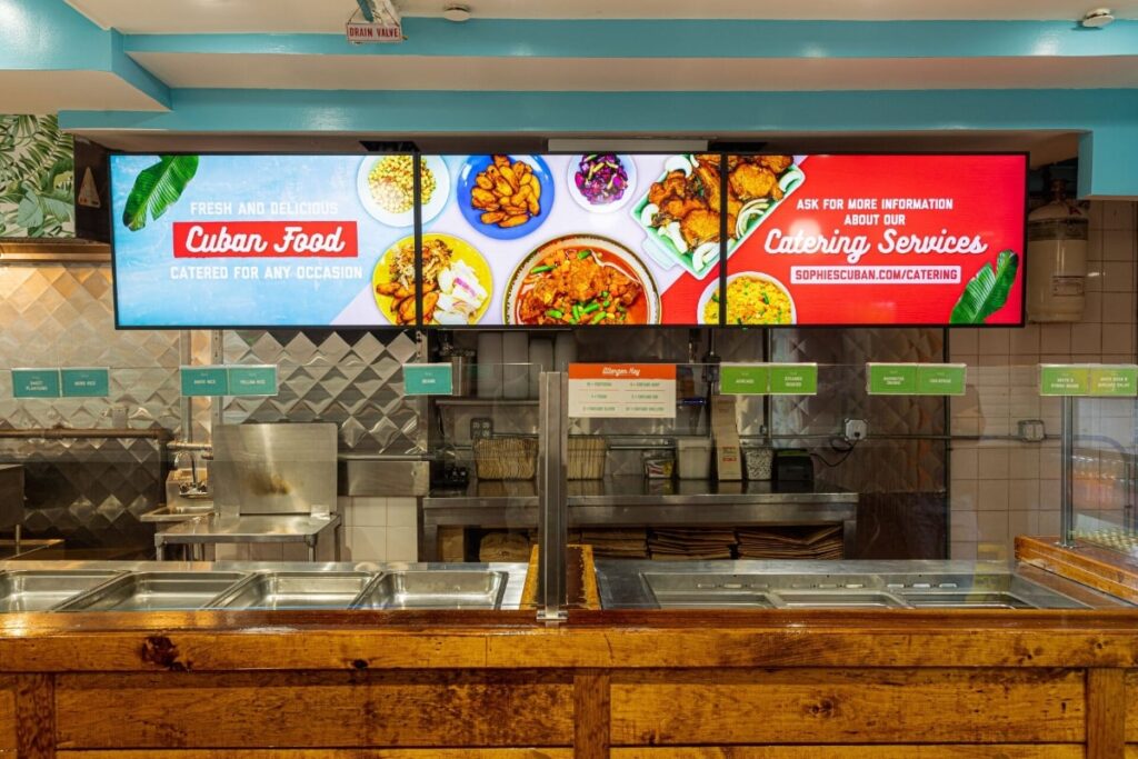 Digital Menu Boards Restaurant Sophies
