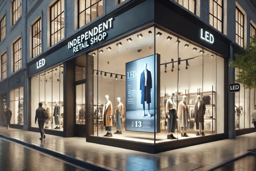 Independent Retail Shop Digital Signage