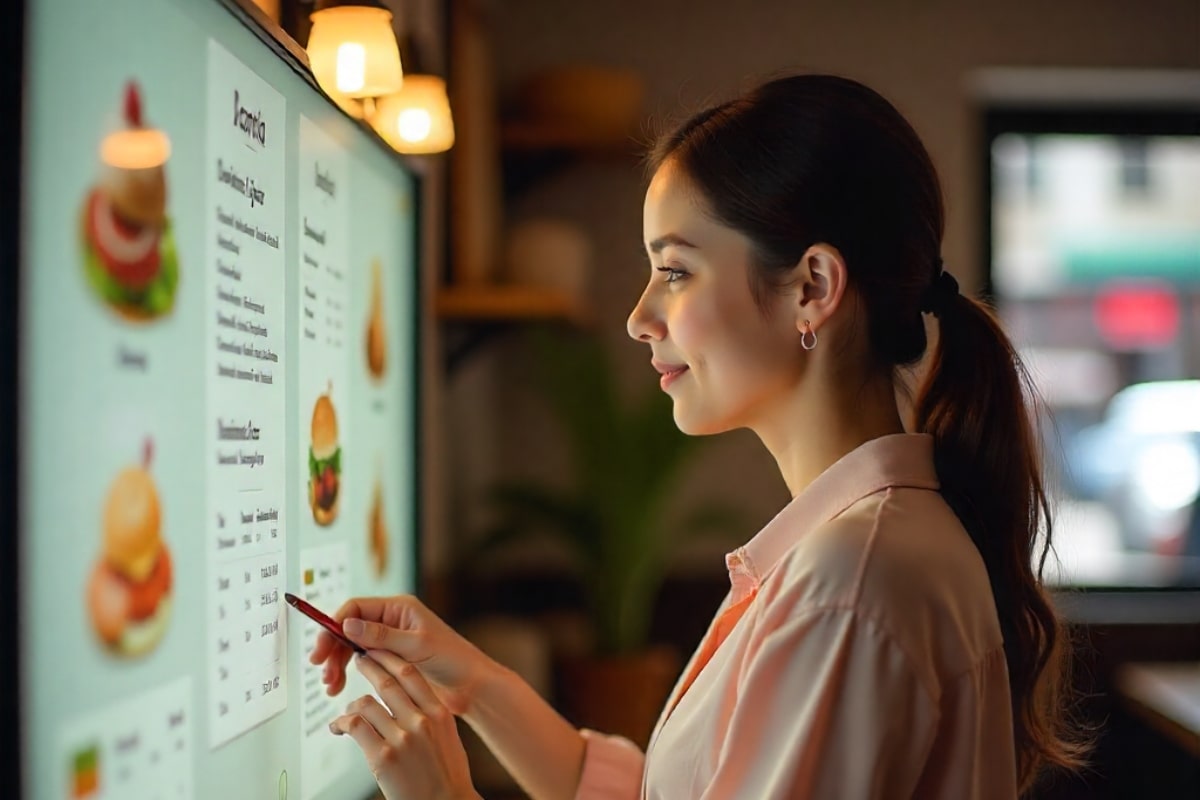 Interactive Digital Signage for Coffe Store