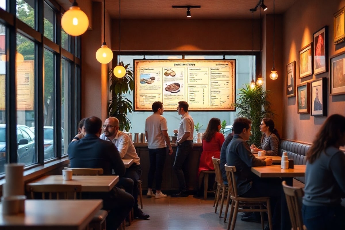 Static Digital Menu in Coffe