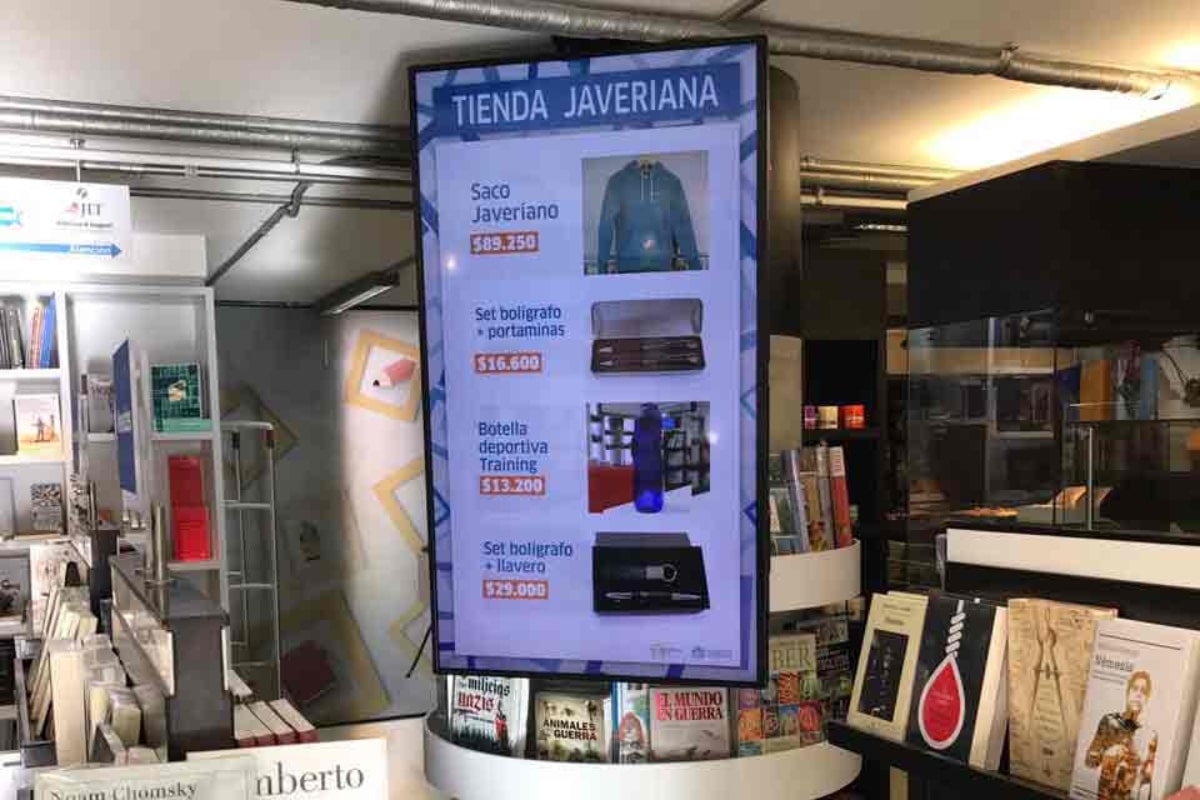 Digital Signage for Shop University Javeriana