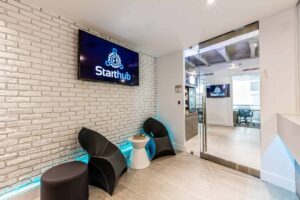 Digital Signage in Hall of Starthub