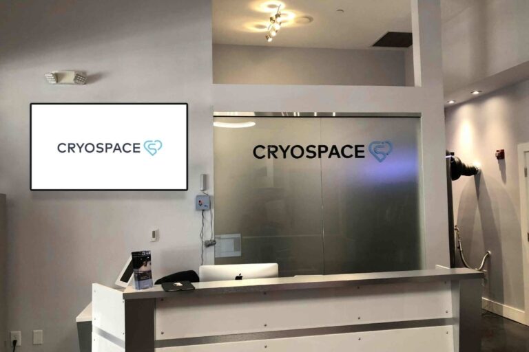 Sale Office digital display in Cryospace